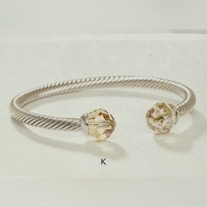 Touchstone crystal by Swarovski With a Twist Bracelet, Sand, NIB